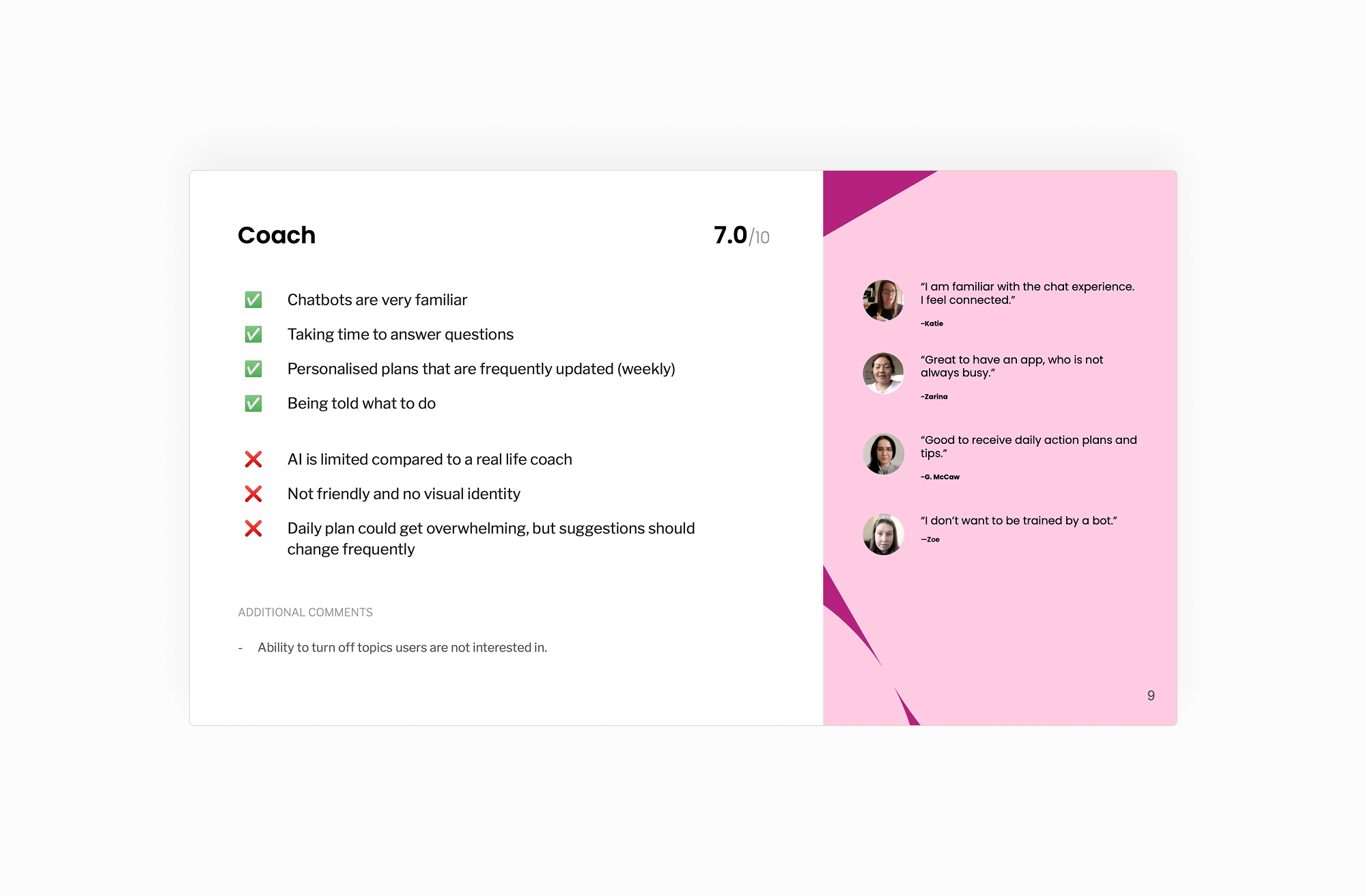 Healthily research and product strategy artefact 2 of 7
