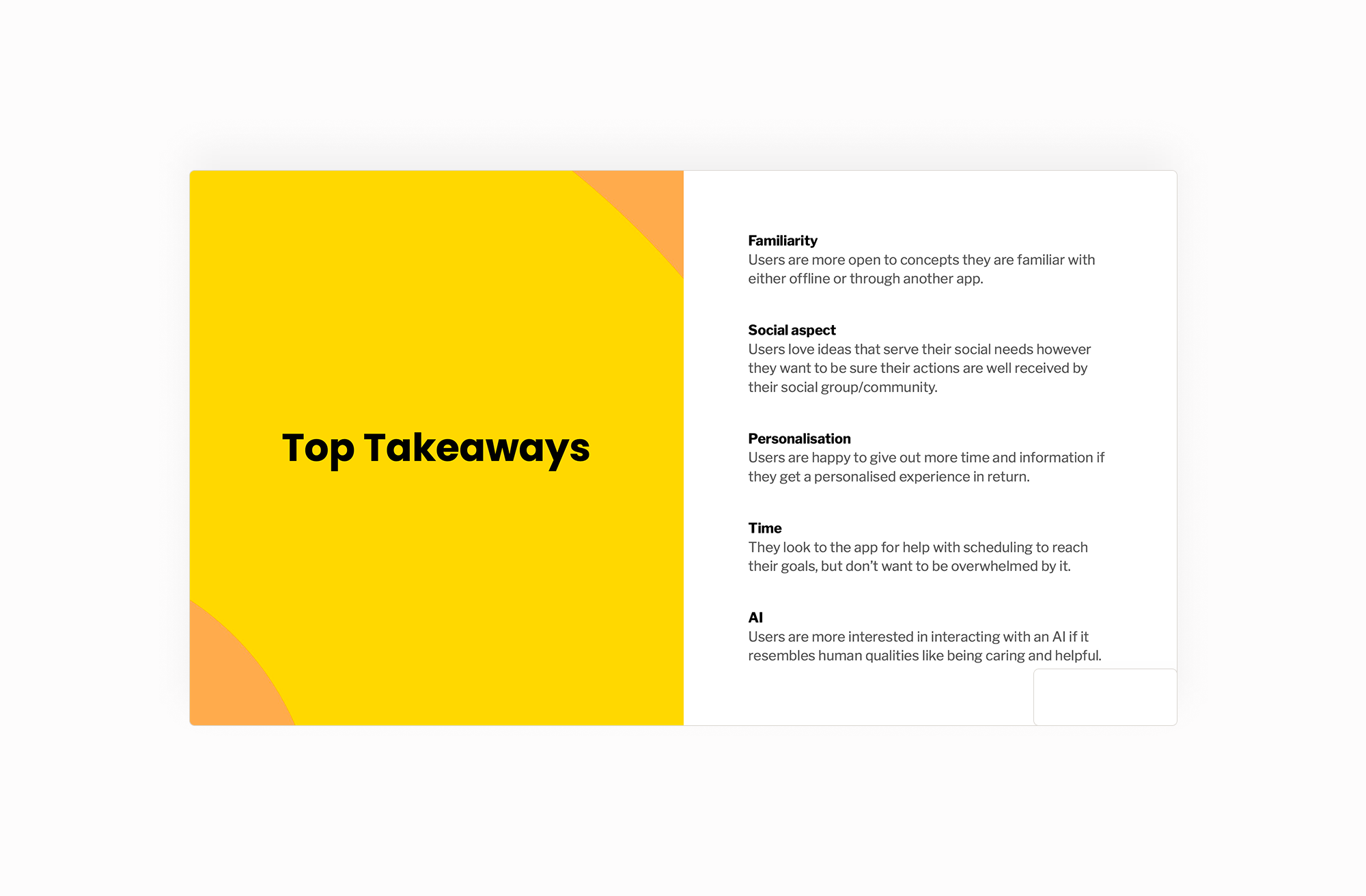 Healthily research and product strategy artefact 7 of 7