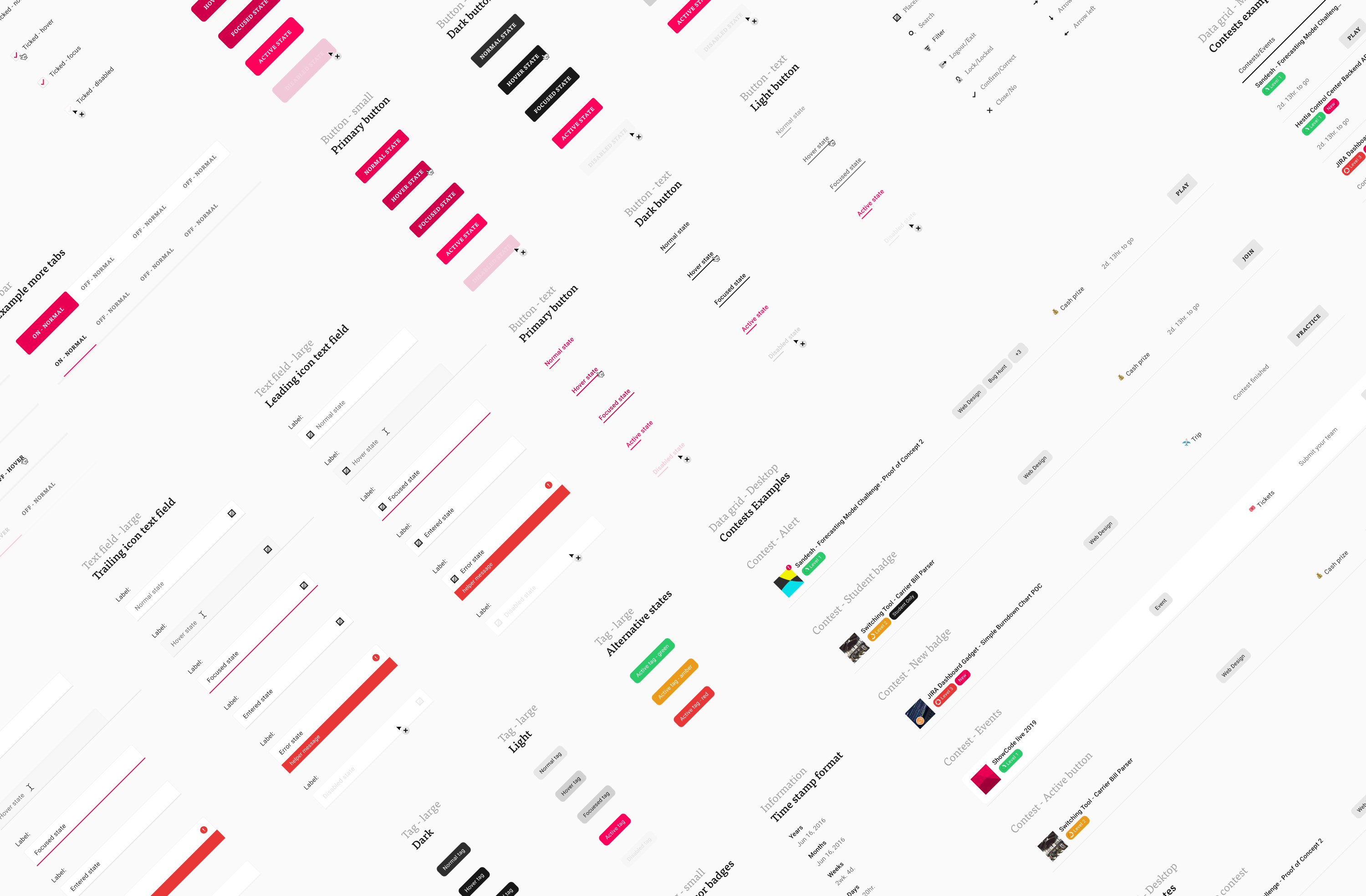 ShowCode design system components and interface controls